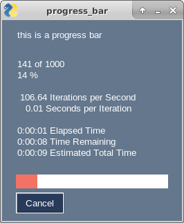 Horizontal progressbar with changed colors
