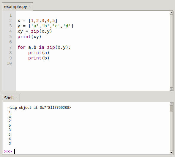 python zip function