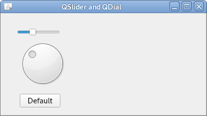 qslider and qdial pyqt